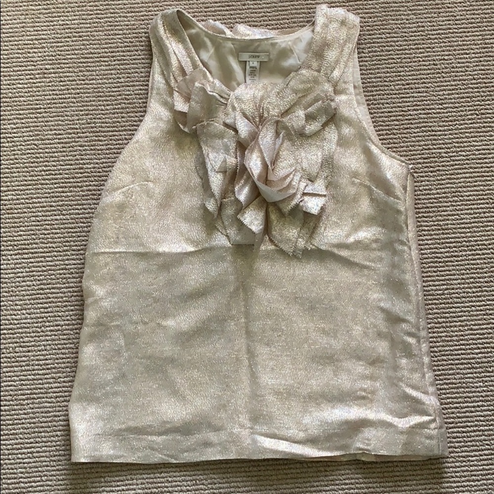 JCrew Ruffle Collar Top